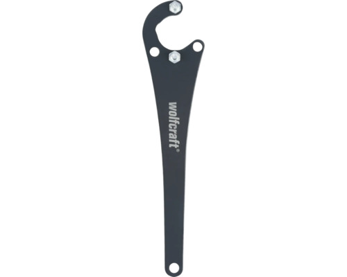 Wolfcraft Logo Hakenschlüssel mit zwei Schrauben