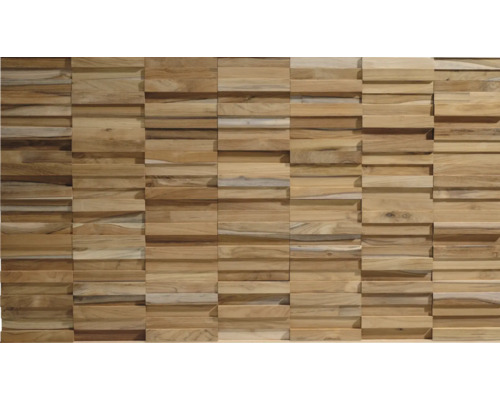 Holzverkleidung mit dreidimensionalem Design