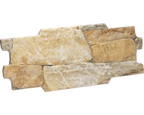 Keramik Verblendstein Klimex UltraStrong Landhouse16x40 cm sahara creme Dekorplatte aus Stein für den Innenbereich