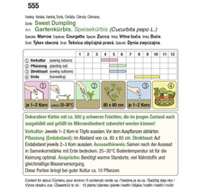 Anleitung zum Anbau von Sweet Dumpling Gartenkürbis.