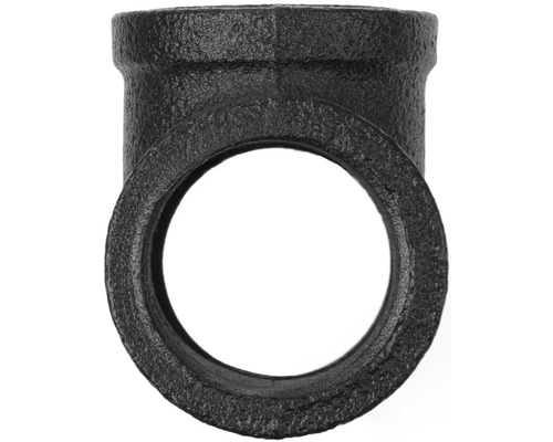 Schwarze Muffe aus Gusseisen