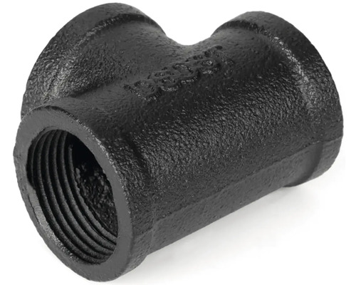 T-Stück aus Temperguss mit Innengewinde