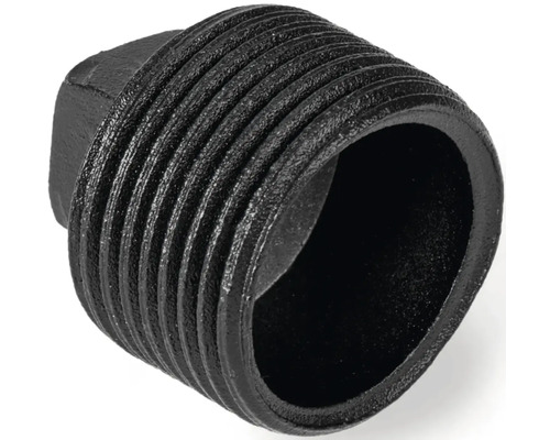 Schwarzer Gewindepfropfen aus Gusseisen