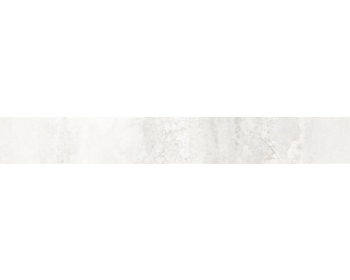 Feinsteinzeug Sockelfliese Mirava Glasgow white 8x60 cm Fliesenmuster in Steinoptik für den Innenbereich
