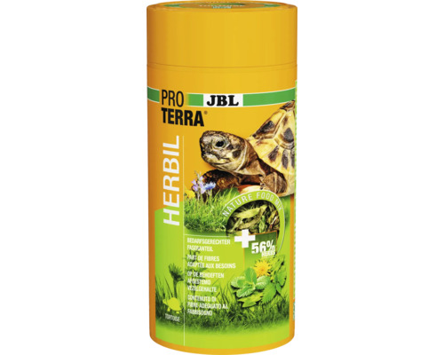 Schildkrötenfutter JBL PROTERRA HERBIL Pflanzliches Alleinfutter für alle Landschildkröten 1000 ml