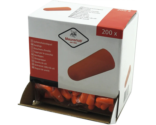 Packung mit 200 Stück Gehörschutzstöpseln