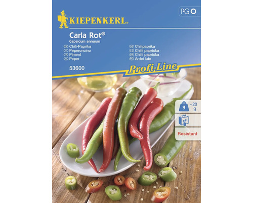 Gemüsesamen Kiepenkerl Chilli 'Carla Rot'