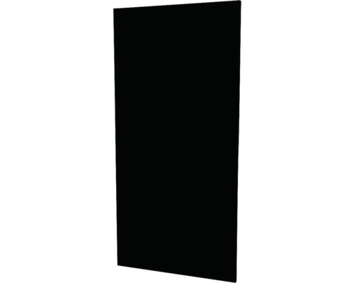 Wandpaneel über Waschbecken Devo Lotos 56x117x1.7 cm perfect touch schwarz matt Schwarze Bauplatte.