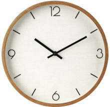 Wanduhr mit Holzrahmen und Zifferblatt