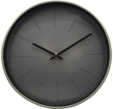 Wanduhr grau schwarz Ø 30 cm