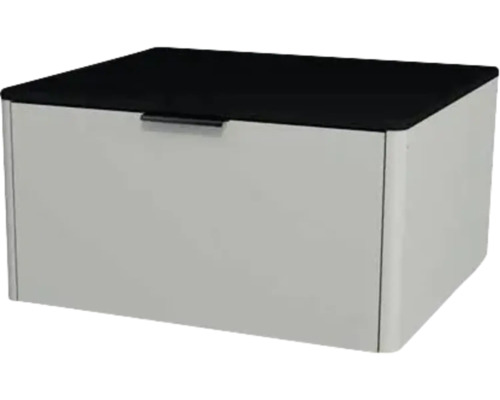 Waschtischunterschrank mit 1 Schublade Devo Lotos 60x31x53 cm perfect touch stahlgrau