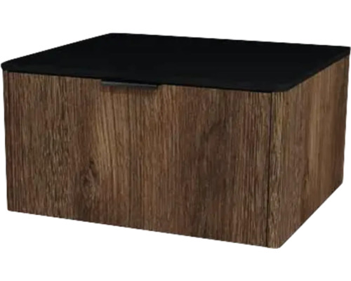 Waschtischunterschrank mit 1 Schublade Devo Lotos 60x31x53 cm bronze expressive oak