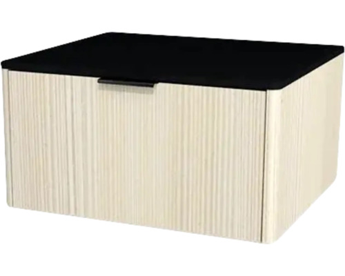 Waschtischunterschrank mit 1 Schublade Devo Lotos 60x31x53 cm structure avola cremeweiß