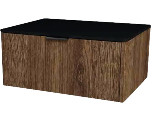 Waschtischunterschrank mit 1 Schublade Devo Lotos 70x31x53 cm bronze expressive oak