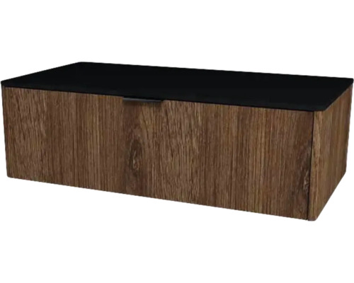 Waschtischunterschrank mit 1 Schublade Devo Lotos 100x31x53 cm bronze expressive oak