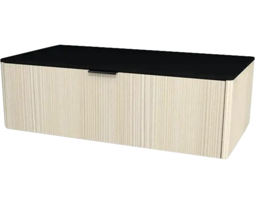 Waschtischunterschrank mit 1 Schublade Devo Lotos 100x31x53 cm structure avola cremeweiß