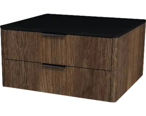 Waschtischunterschrank mit 2 Schubladen Devo Lotos 60x31x53 cm bronze expressive oak