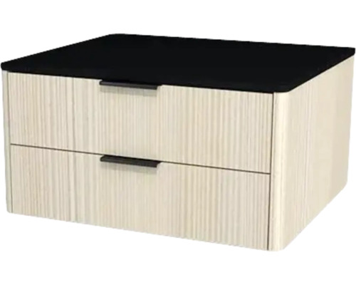 Waschtischunterschrank mit 2 Schubladen Devo Lotos 60x31x53 cm structure avola cremeweiß