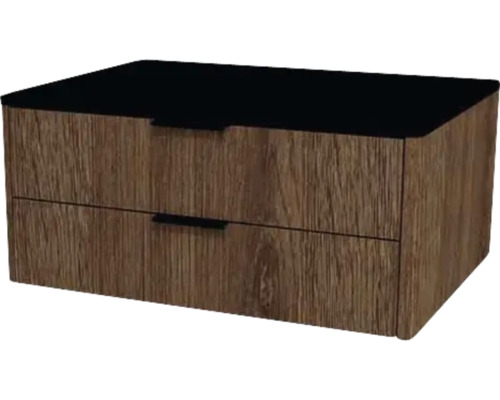 Waschtischunterschrank mit 2 Schubladen Devo Lotos 70x31x53 cm bronze expressive oak