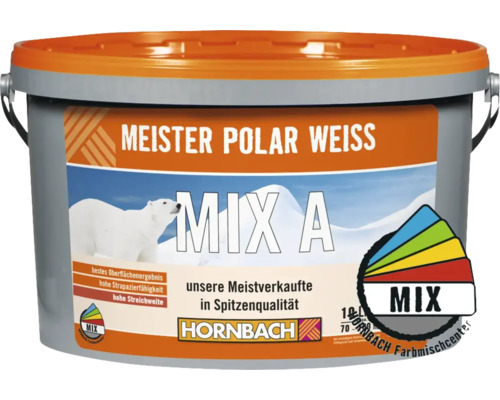 HORNBACH Meister Polarweiß Wandfarbe im Wunschfarbton mischen lassen-0