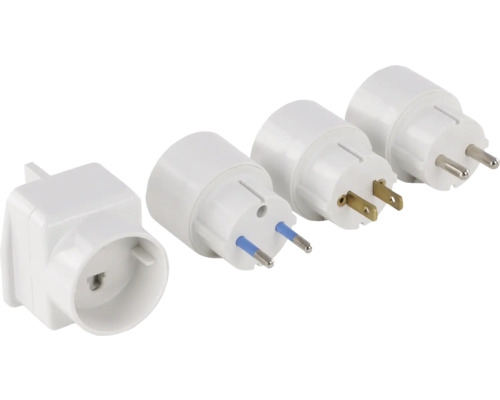 Steckdosenadapter-Set für verschiedene Steckertypen