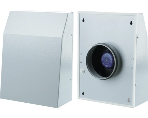 Wandeinbaugehäuse mit Ventilator von vorne und hinten