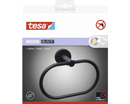 Tesa Moon Handtuchring, zur Wandmontage ohne Bohren