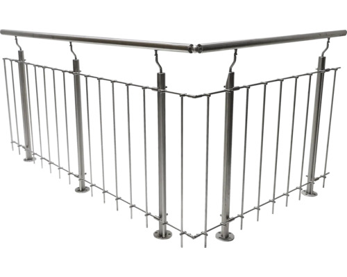 Geländer aus Edelstahl mit Seilfüllung für den Außenbereich