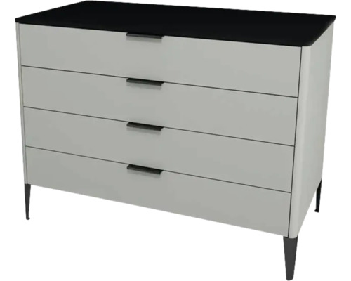 Waschtischunterschrank mit 4 Schubladen Devo Lotos 70x76x53 cm perfect touch stahlgrau