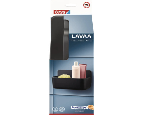 Tesa Lavaa Duschregal zur Wandmontage, ohne Bohren