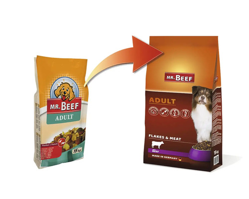 Hundefutter trocken MR.BEEF Flocken Fleisch 15 kg Rind ohne Gentechnik, ohne industriellen Zuckerzusatz, ohne Farbstoffe, ohne Soja Hergestellt in Deutschland