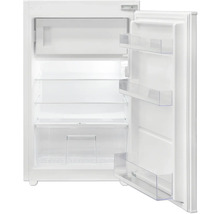 Geöffneter Kühlschrank mit Regalen und Türfächern