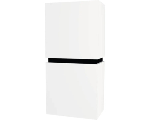 Hängeschrank Devo Viva 2.0 links 40x84x26 cm premium white matt mit 2 Türen und 1 Schublade