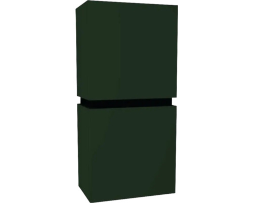 Hängeschrank Devo Viva 2.0 rechts 40x84x26 cm conifer green supermatt mit 2 Türen und 1 Schublade