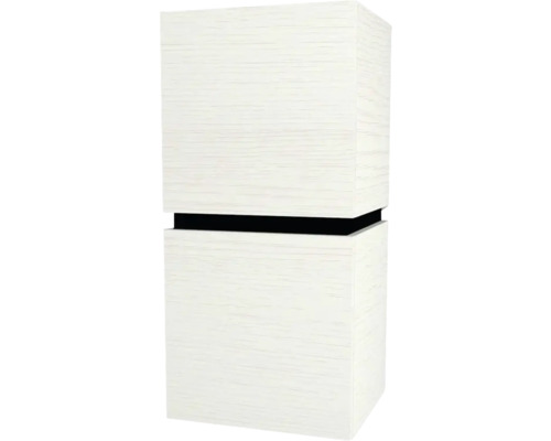 Hängeschrank Devo Viva 2.0 links 40x84x35 cm strukture white Holzdekor mit 2 Türen und 1 Schublade