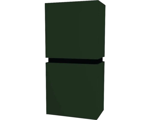 Hängeschrank Devo Viva 2.0 links 40x84x26 cm conifer green supermatt mit 2 Türen Schmaler, hoher Badezimmerschrank