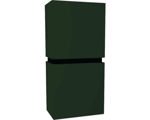 Hängeschrank Devo Viva 2.0 rechts 40x84x26 cm conifer green supermatt mit 2 Türen Rechteckiger Pflanzkübel in zwei Ebenen