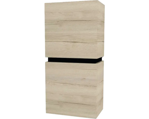 Hängeschrank Devo Viva 2.0 links 40x84x26 cm oak halifax white mit 2 Türen