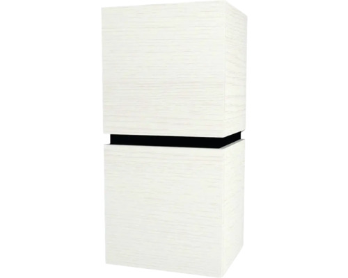 Hängeschrank Devo Viva 2.0 links 40x84x35 cm strukture white Holzdekor mit 2 Türen