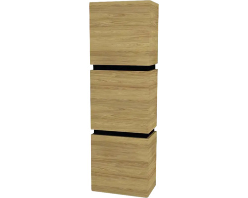 Hochschrank Devo Viva 2.0 40x127x26 cm Anschlag links hickory