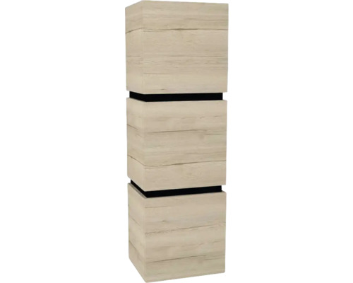 Hochschrank Devo Viva 2.0 40x127x35 cm Anschlag rechts weiß/Eiche