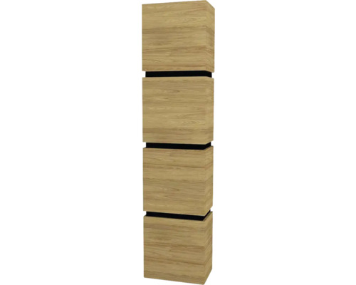 Hängeschrank Devo Viva 2.0 40x170x26 cm Anschlag links hickory