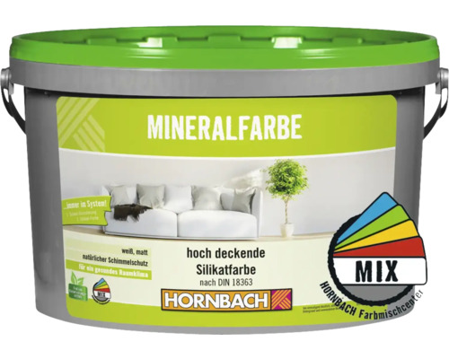 HORNBACH Silikatfarbe Mineralfarbe innen im Wunschfarbton mischen lassen-0