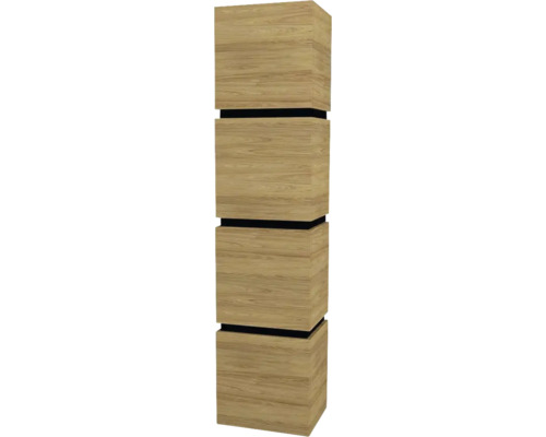 Hängeschrank Devo Viva 2.0 40x170x35 cm Anschlag links hickory