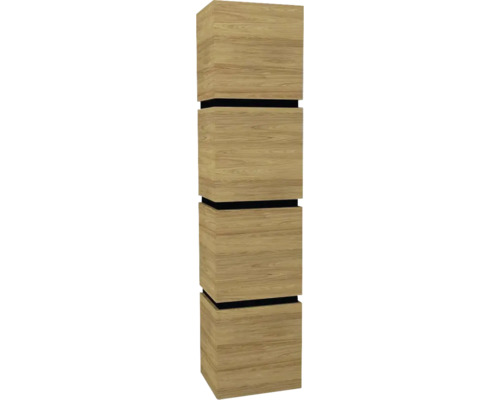 Hochschrank Devo Viva 2.0 40x170x35 cm Anschlag rechts hickory