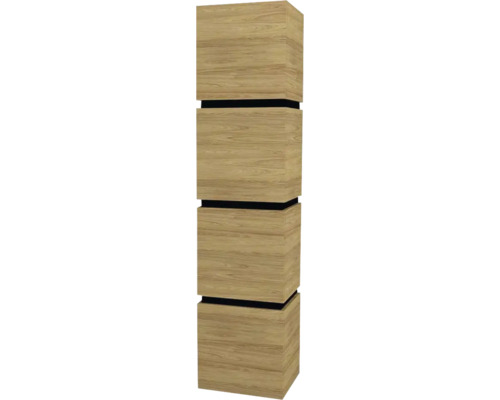 Hochschrank Devo Viva 2.0 40x170x35 cm Anschlag links hickory