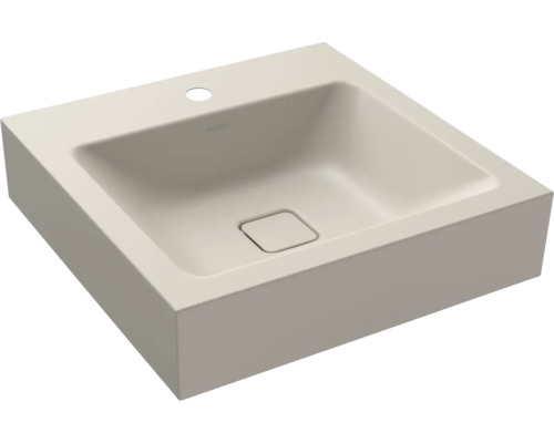 Waschtisch Kaldewei Cono 50x50 cm warm grey 10 matt emailliert perleffekt