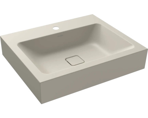 Waschtisch Kaldewei Cono 60x50 cm warm grey 10 matt emailliert perleffekt