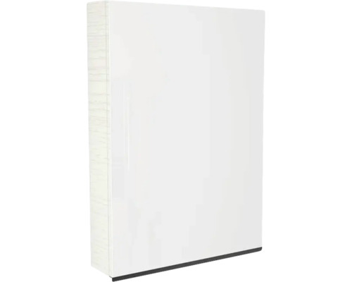 Spiegelschrank Devo Viva 2.0 1-türig 60x15x85 cm Anschlag rechts Struktur weiß Weißer Büroschrank zur Aufbewahrung von Ordnern