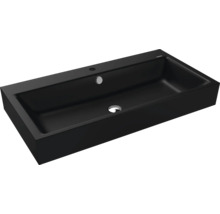 Waschtisch Kaldewei Puro 90x46 cm schwarz matt emailliert perleffekt